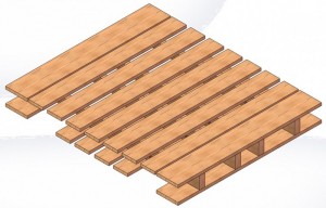 Double wing pallet